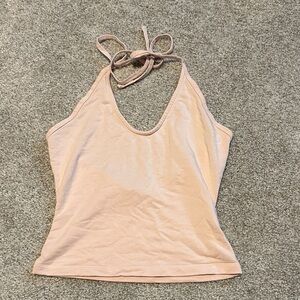 CSB Women's Halter Neck Top - Pale Pink
